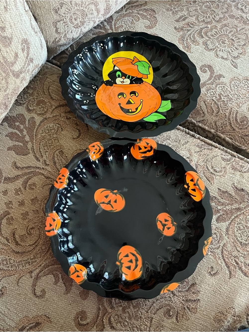 Vintage 1990’s Halloween Plastic Trays